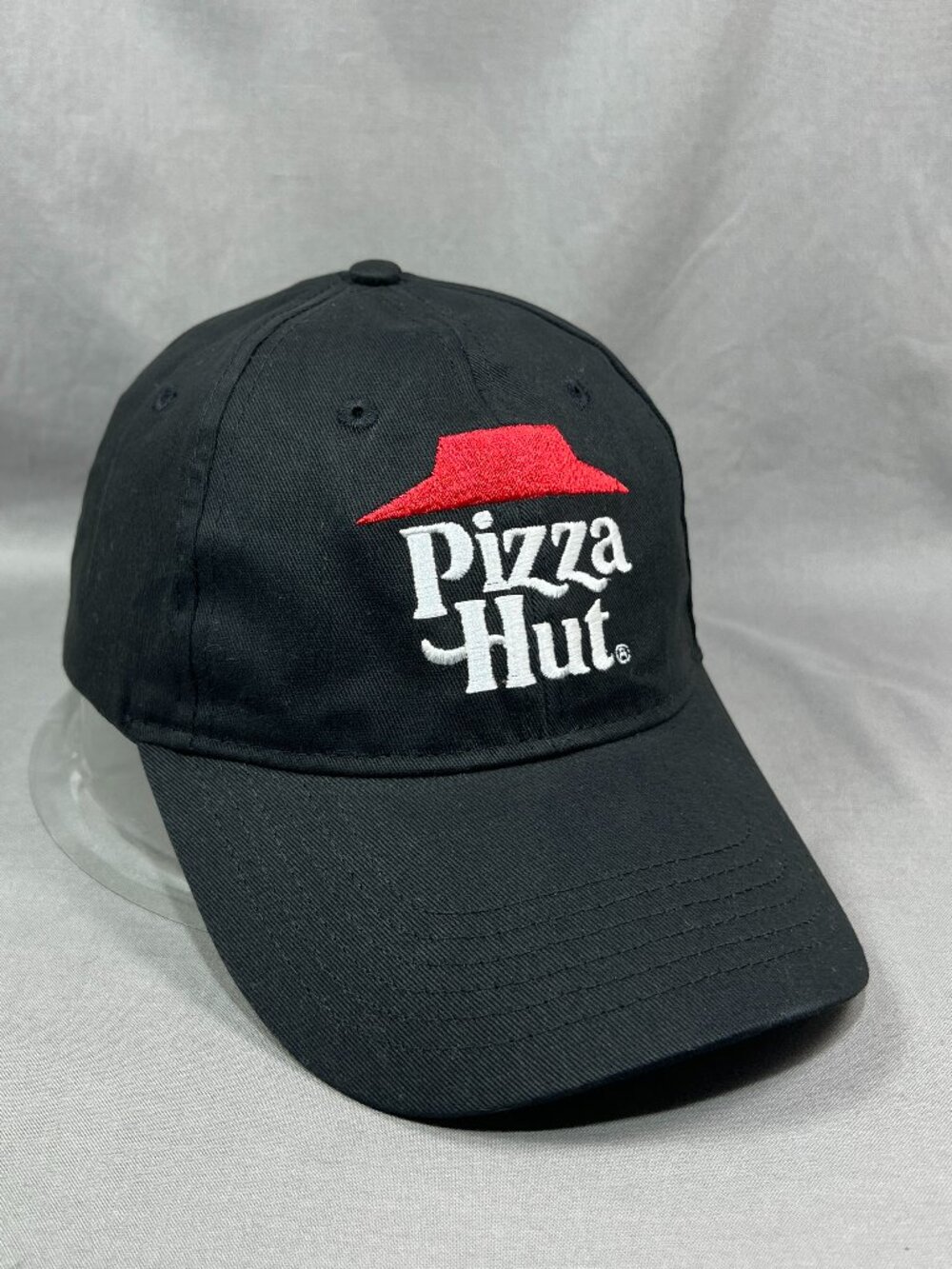 Pizza Hut IQ Apparel Hat Black Workwear Employee Adjustable Adult Strapback Cap
